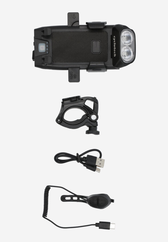 Фонарь-держатель для телефона Cyclotech QL-220 RPC, Черный