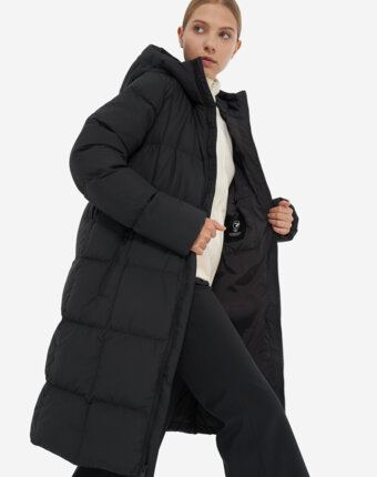Пальто пуховое женское Jack Wolfskin Frozen Lake, Черный женщинам