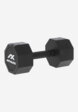 Гантель гексагональная обрезиненная Athlex, 10 кг, Черный1  - превью