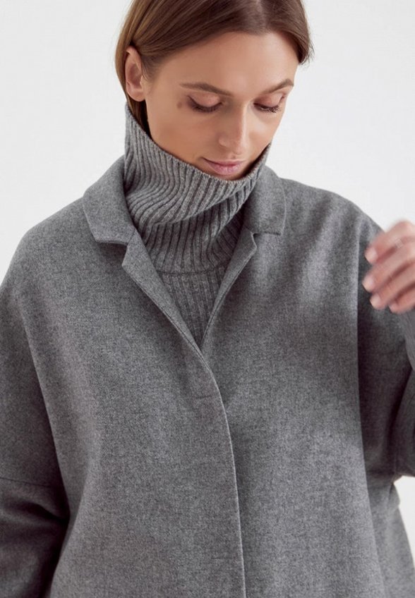 Пальто-кокон Unique Fabric