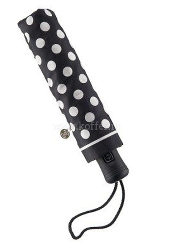 Др.Коффер E411 1s2200 зонт жен. в горошек