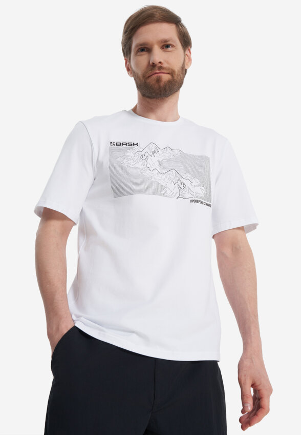 Футболка мужская Bask Topography Mt V2, Белый
