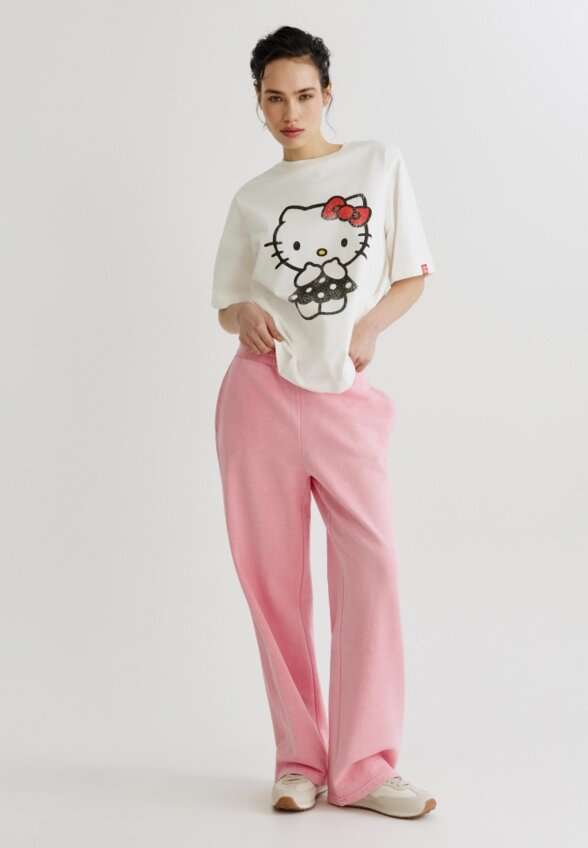 Футболка оверсайз с принтом Hello Kitty