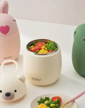 Термос для еды Asobu "Foodie" полярный медведь, 600 мл женщинам
