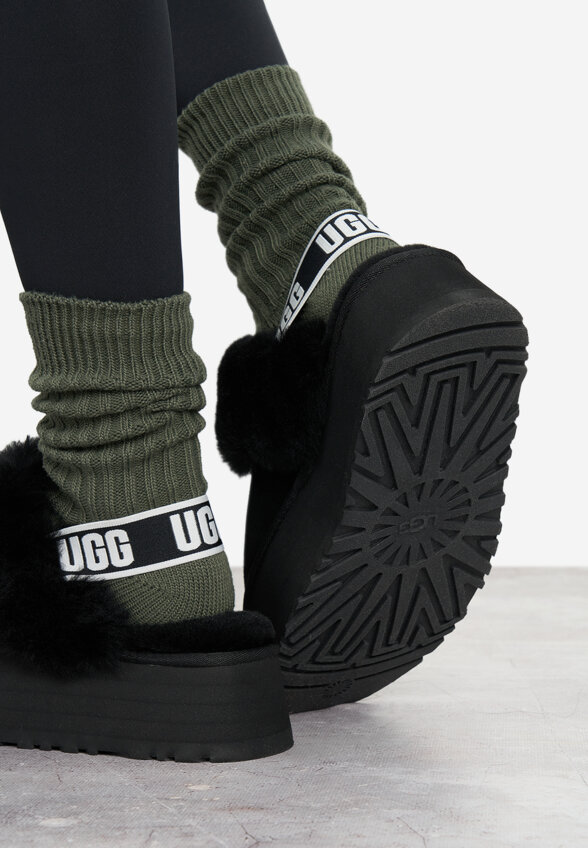 Сабо утепленные женские UGG Funkette, Черный