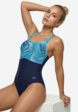 Купальник слитный женский Speedo Print Contour Eclipse, Черный1  - превью