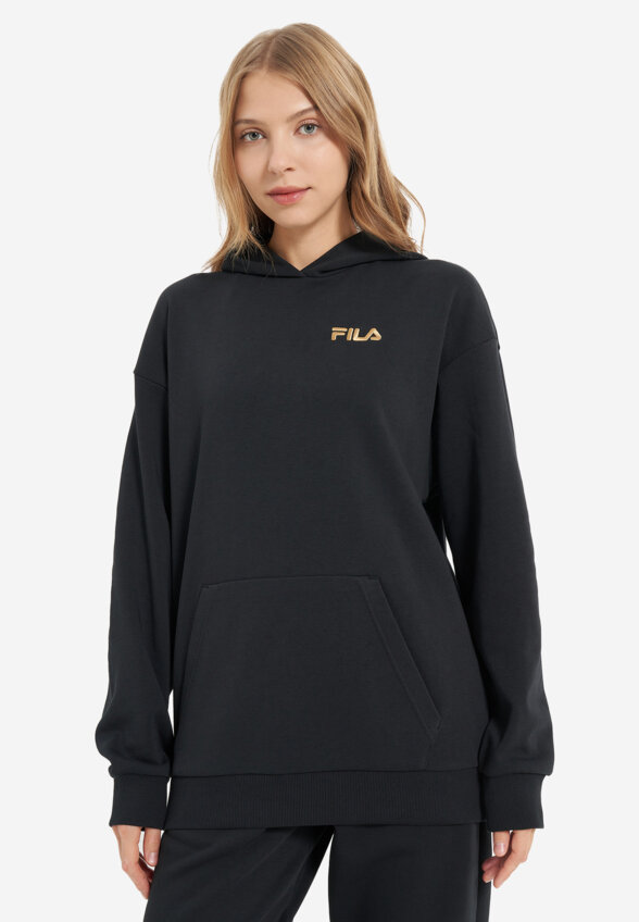 Худи женское оверсайз FILA, Черный