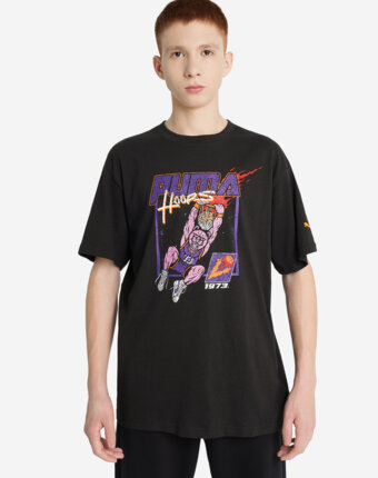Футболка для мальчиков PUMA Basketball Hoopstellations, Черный женщинам