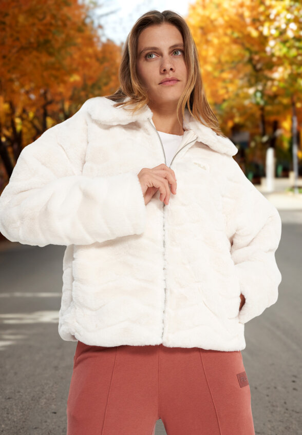 Куртка меховая женская FILA, Бежевый