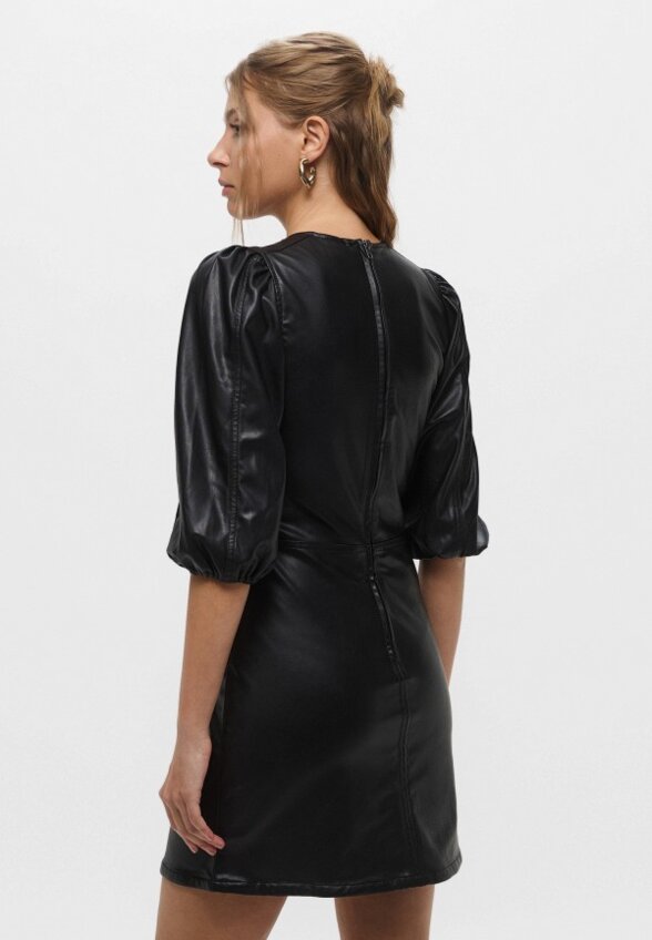 Платье кожаное H&M