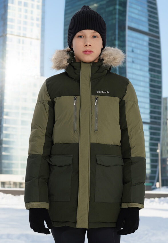 Куртка утепленная для мальчиков Columbia Marquam Peak Fusion II Parka, Зеленый