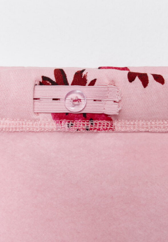 Широкие брюки с  принтом для девочек