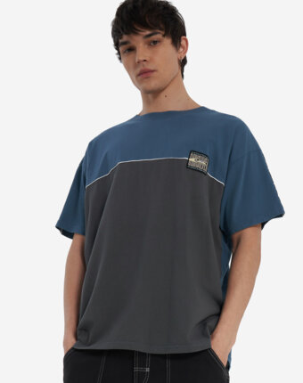 Футболка мужская Quiksilver Global Heat Color Block, Серый женщинам