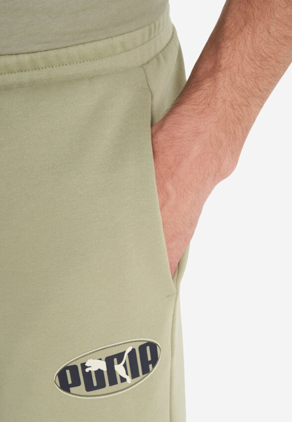 Брюки мужские PUMA Ess Logo Lab Execution, Зеленый