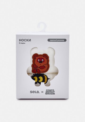 Набор из 3 пар носков SELA x Союзмультфильм