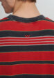 Футболка мужская Vans LX Pique Stripe SS, Красный6  - превью
