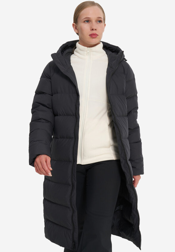 Пальто пуховое женское Jack Wolfskin Frozen Palace, Серый