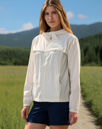 Ветровка женская Columbia Crested Canyon Windbreaker, Бежевый женщинам