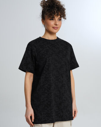 Футболка женская оверсайз FILA, Черный женщинам