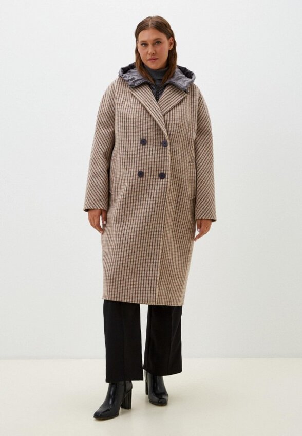 Пальто двубортное Pompa