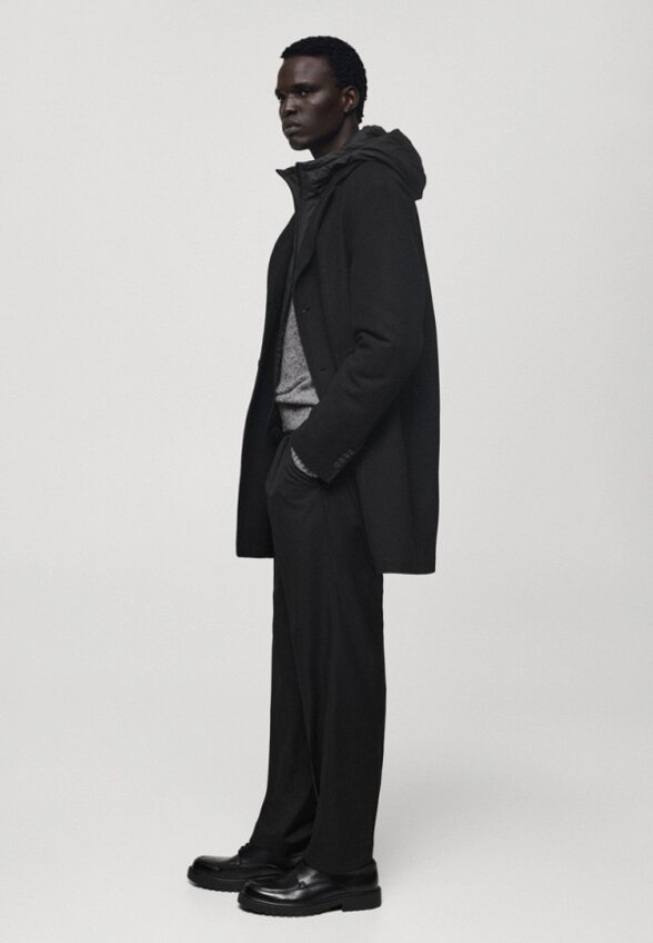 Пальто однобортное Mango Man