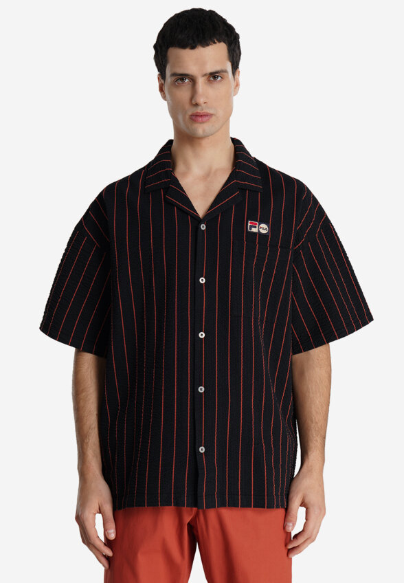 Рубашка с коротким рукавом мужская FILA, Черный