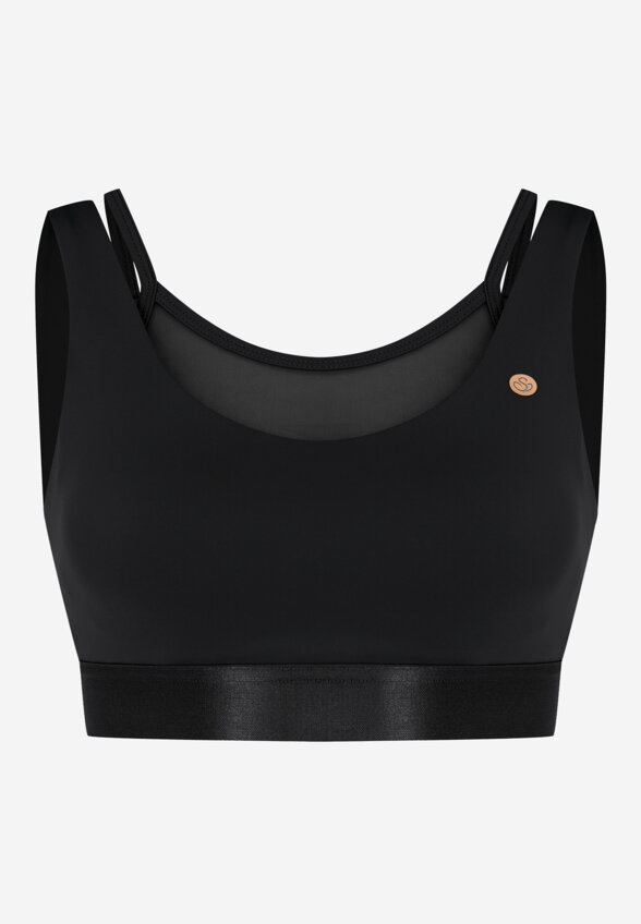 Топ бра спортивный Sensana, Черный