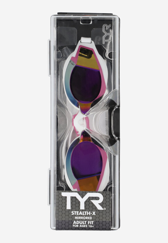 Очки для плавания TYR Stealth-X Mirrored, Розовый