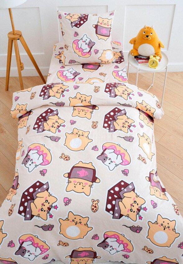 Постельное белье 1,5-спальное Павлинка