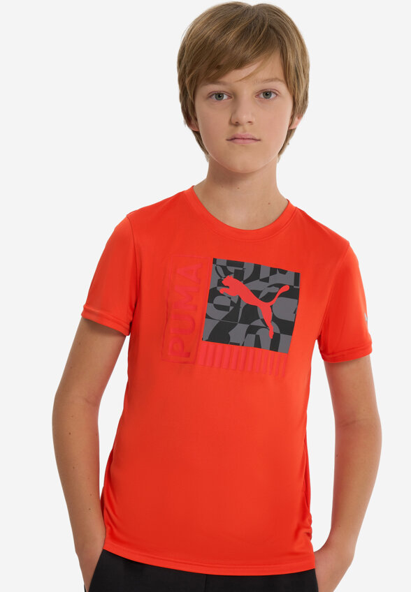 Футболка для мальчиков PUMA Fit, Оранжевый