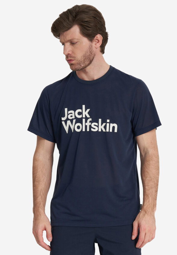 Футболка мужская Jack Wolfskin Brand, Синий