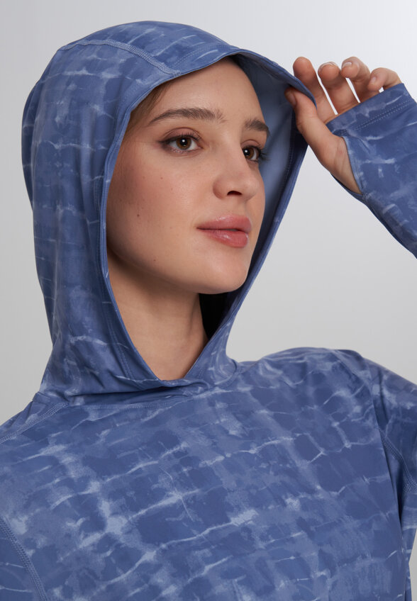 Худи женское Mountain Hardwear Crater Lake Long Sleeve Hoody, Синий
