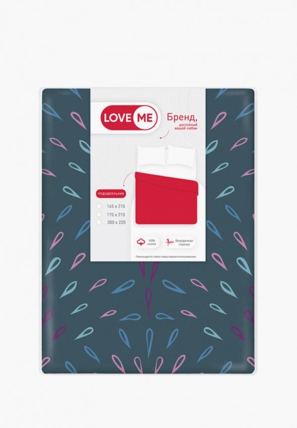 Пододеяльник Евро Love Me