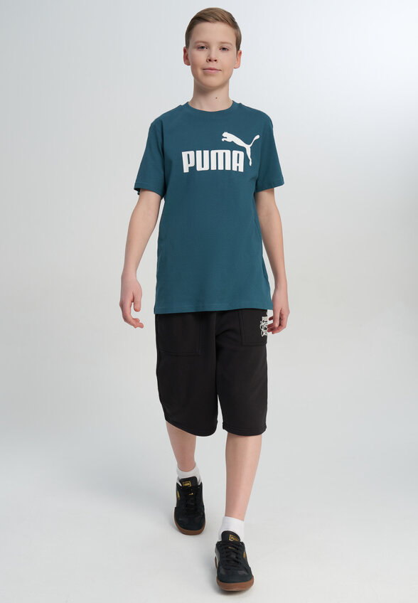 Футболка для мальчиков PUMA Ess No. 1 Logo, Зеленый