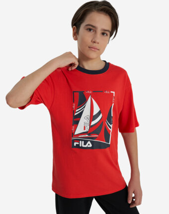 Футболка для мальчиков FILA, Красный женщинам