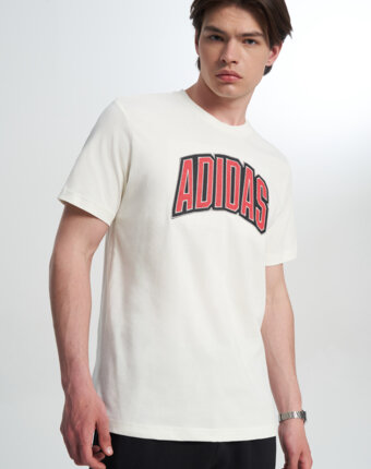 Футболка мужская adidas Stad Colleg, Бежевый женщинам