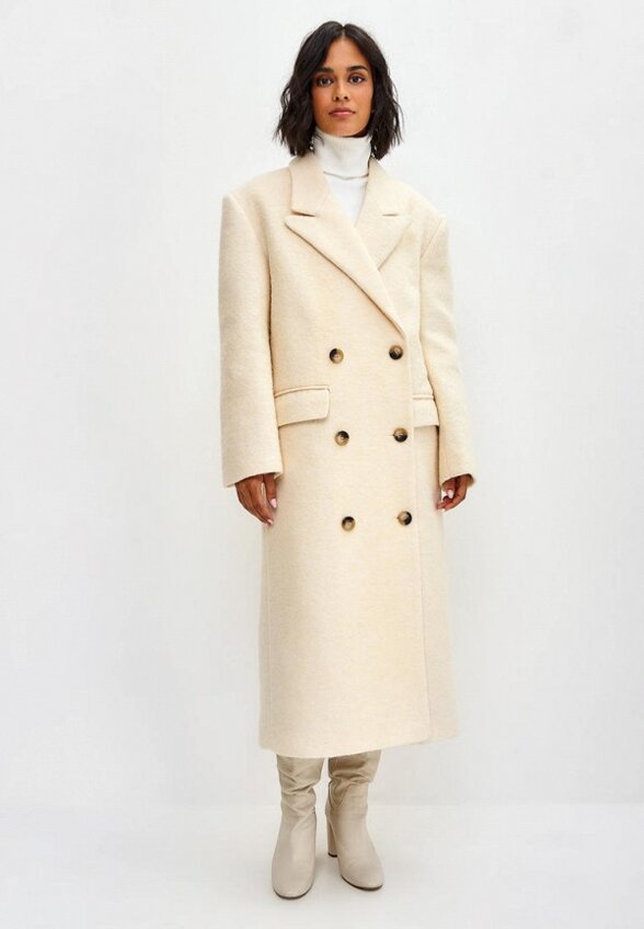 Пальто двубортное Droid&I