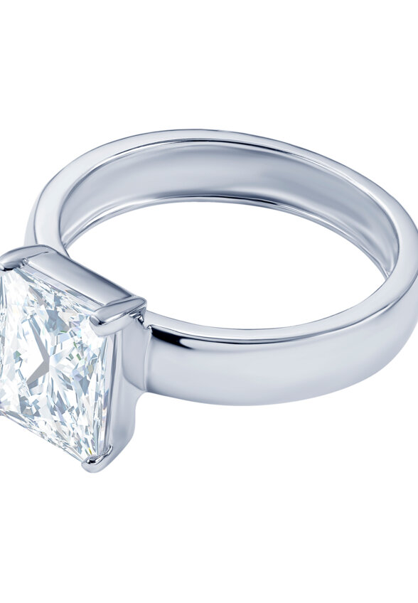 Серебряное кольцо Келли с фианитом MIE