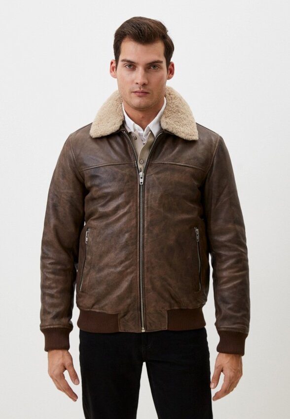 Куртка кожаная Urban Fashion for Men