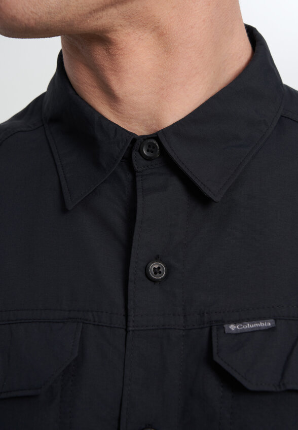 Рубашка с коротким рукавом мужская Columbia Silver Ridge 2.0 Short Sleeve Shirt, Черный