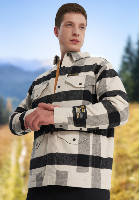 Легкая куртка мужская Columbia High Cascades Shirt Jacket, Серый
