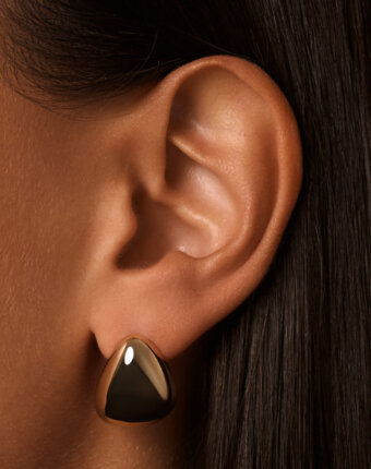 Серьги ПЕНЕЛОПА из серебра в покрытии желтое золото MIE женщинам