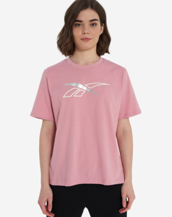 Футболка женская Reebok Brielle Crew, Бежевый женщинам