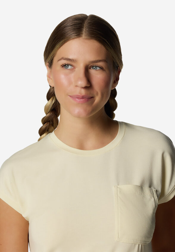 Футболка женская Columbia Boundless Trek Short Sleeve Tee, Желтый