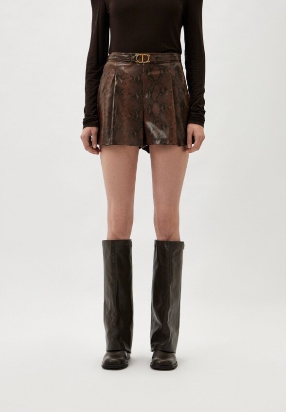 Шорты кожаные Twinset Milano