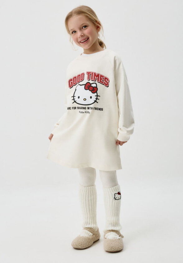 Вязаные гетры Hello Kitty для девочек