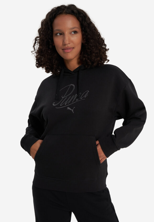 Худи женское PUMA Ess Script, Черный