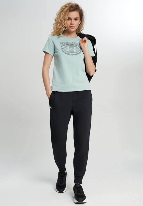 Футболка женская Under Armour Varsity, Зеленый