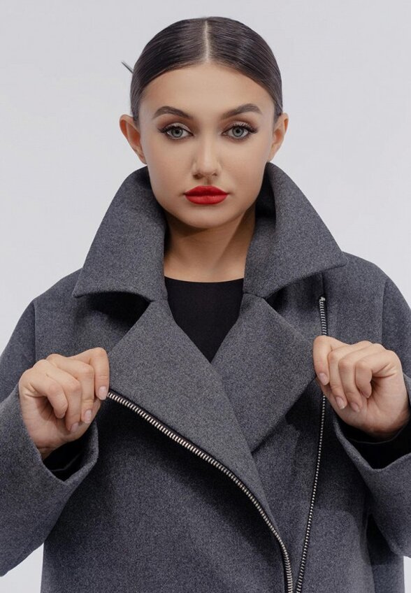 Пальто-кокон IZ13