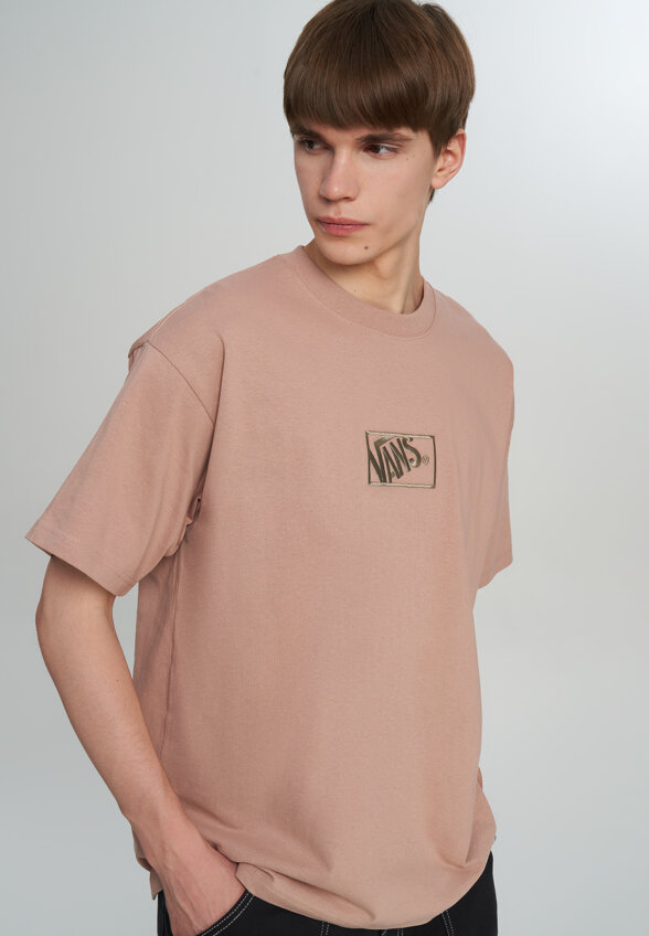 Футболка мужская Vans Blocked Box Loose SS, Бежевый